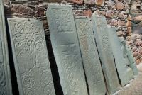 Kilmory Knap Chapel, Grave slabs