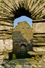 Looking through the east window