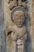 Chancel arch carving