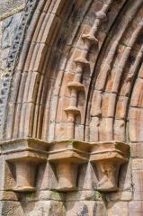 East processional doorway carving detail