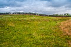 Inside the earthwork ditch