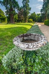 An urn by the terrace walk