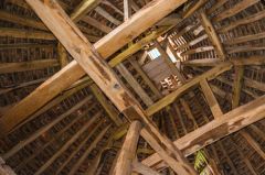 Looking up into the roof