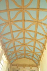 Kirby Hall, The Great Hall barrel vaulted ceiling