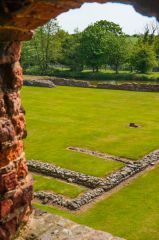 The castle interior from the gatehouse
