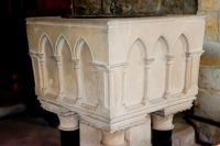 Kirby Underdale, All Saints Church, 14th century font