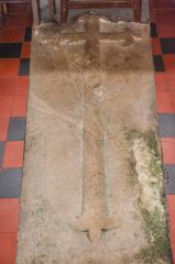 Grave slab in the chancel floor