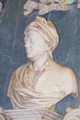 Lamport Hall, Justinian Isham memorial bust