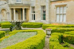 Lamport Hall, Formal hedges behind the house