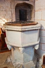 Lapworth, St Mary's Church, 15th century font