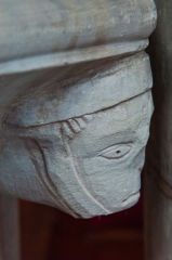 Lapworth, St Mary's Church, Font carving 3