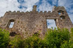 Castle wall from the riverside walk