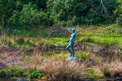 Lauriston Castle, A statue in the pond below the house