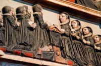 Lavenham, St Peter and St Paul's Church, Wall monument detail