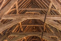 The cruck-framed roof