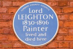 Blue plaque on the museum exterior