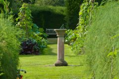 A sundial in the garden