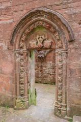 Lincluden Collegiate Church, North doorway from the chancel