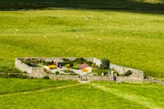 The walled garden from the castle