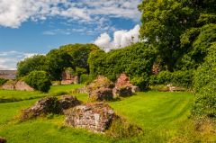The abbey from outside the wall