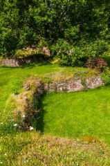 Turf-covered foundation walls
