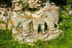 Remains of a pillar in the abbey church