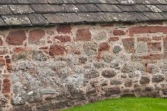 The side wall and slate roof