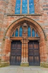 The west doorway
