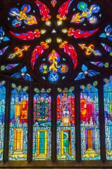 North transept stained glass