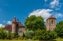 The Court and Priory tower