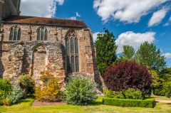 The east end of the church
