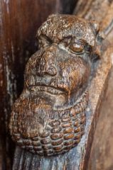 15th century carving on a choir stall