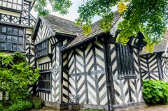 The rear of the house