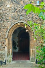 The south porch and entrance