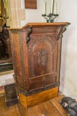 Little Wittenham, St Peter's Church, 1634 oak pulpit