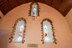 A trio of Romanesque west windows