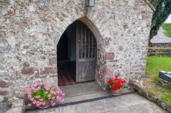 The north porch entrance