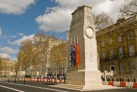 London, The Cenotaph memorial on Whitehall