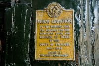 London, Texas Legation plaque
