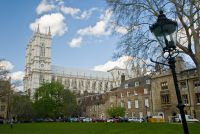 London, Deans Yard and Westminster Abbey