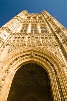 London, Victoria Tower archway, Palace of Westminster