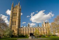 London, Houses of Parliament from Victoria Tower Gardens