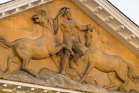 London, Royal Mews classical frieze