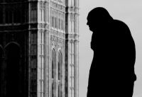 London, Sir Winston Churchill statue, Parliament Square