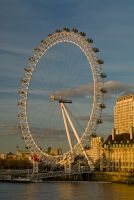 London, London Eye from Westminster Pier