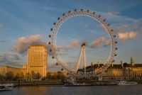 London, The London Eye from Victoria Embankment