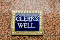 London, Clerks Well plaque