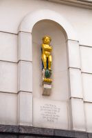 Golden Boy of Pye Corner statue