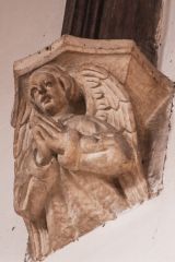 Corbel head of an angel