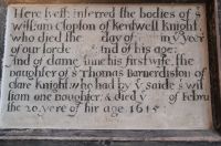 Long Melford, Holy Trinity Church, Clopton Chantry dedication
